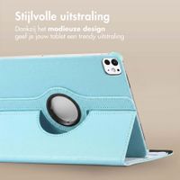 imoshion 360° draaibare Bookcase Apple iPad Pro 11 (2025) M5 / (2024) M4 - Lichtblauw