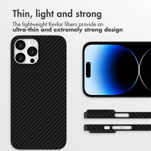 Accezz MagSafe Kevlar® Back Cover Apple iPhone 14 Pro Max - Black