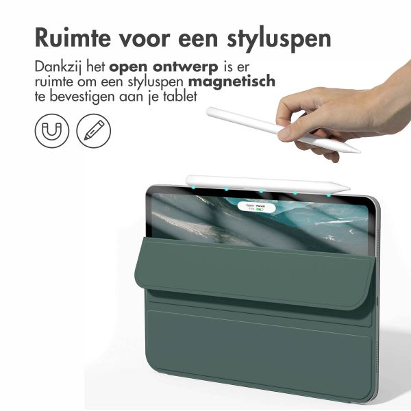 imoshion Magnetic Bookcase Apple iPad Air 13 inch (2025) M3 / (2024) M2 - Donkergroen