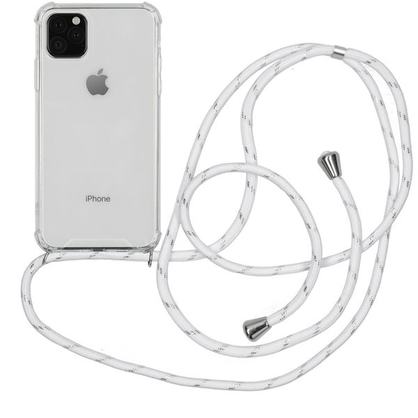 imoshion Backcover met koord iPhone 11 Pro Max - Wit Zilver