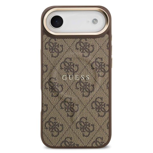 Guess Classic 4G Logo Backcover met MagSafe Apple iPhone Air - Bruin