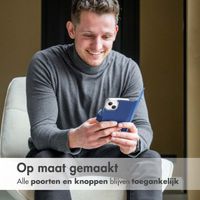 Accezz Wallet Softcase Bookcase Apple iPhone 14 Plus - Donkerblauw