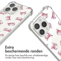 imoshion Design hoesje met koord Apple iPhone 15 Pro Max - Crab Watercolor