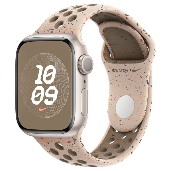 Apple Nike Sport Band Apple Watch Series 1 t/m 9 / SE (38/40/41 mm) | Series 10 (42 mm) - Maat M/L - Desert Stone