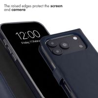 Selencia Genuine Leather Book Case Apple iPhone 18 Pro / 17 Pro - Blue