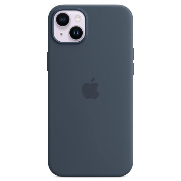 Apple Silicone Back Cover with MagSafe Apple iPhone 14 Plus - Storm Blue