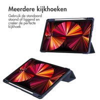 imoshion Trifold Hardcase Bookcase iPad Pro 11 (2018/2020/2021/2022) - Donkerblauw