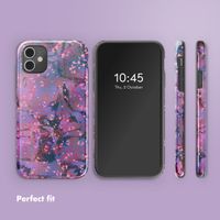 Selencia Vivid Back Cover Apple iPhone 11 - Fresh Paint Flower Orange