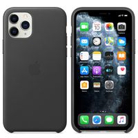 Apple Leather Backcover Apple iPhone 11 Pro - Black