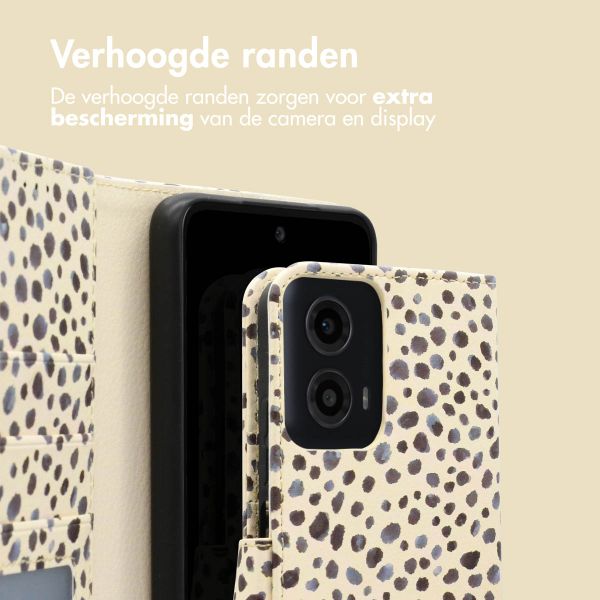 imoshion Design Bookcase Motorola Moto G34 - Black And White Dots