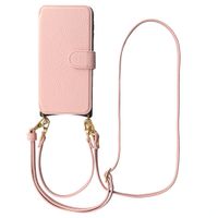 Selencia Riva Bookcase with MagSafe and phone strap Samsung Galaxy A37 (5G) - Old Pink