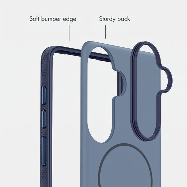 imoshion Colour Case with Thin MagSafe Ring Samsung Galaxy S25 / S24 - Dark Blue