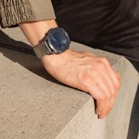 Accezz Mat Titanium bandje  - Garmin 26 mm aansluiting - Titanium