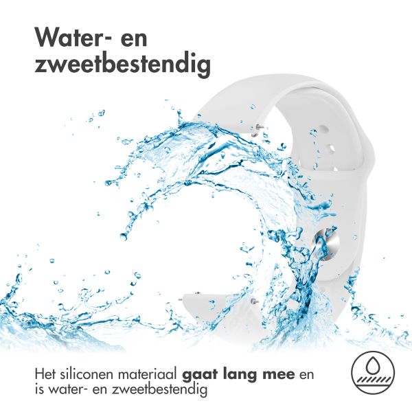 imoshion Siliconen Sport bandje  - Universeel 18 mm aansluiting - Wit