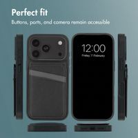imoshion Back Cover with Card Holder and Stand Apple iPhone 18 Pro Max / 17 Pro Max - Black