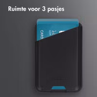 Accezz Magnetische Leren Kaarthouder - Geschikt voor Apple Find My - Onyx Black