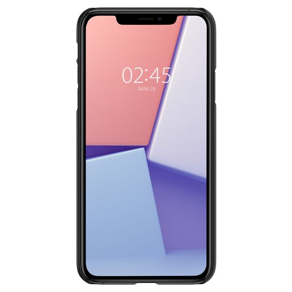 Spigen Thin Fit Backcover iPhone 11 - Zwart