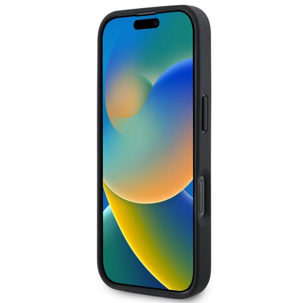 Guess 4G Metal Logo Backcover MagSafe Apple iPhone 16 Pro Max - Zwart