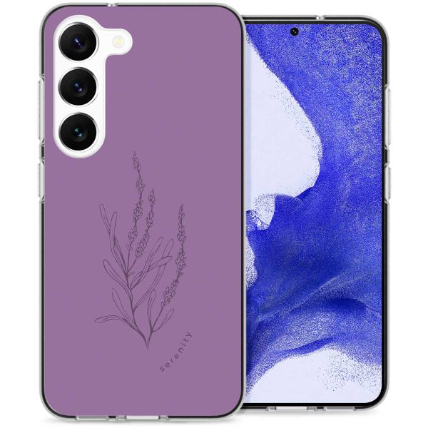 imoshion Design hoesje Samsung Galaxy S23 Plus - Floral Purple