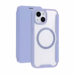 imoshion Transparante Bookcase met MagSafe Apple iPhone 15 - Lila