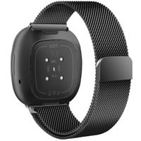imoshion Milanees magnetisch bandje Fitbit Versa 4/ 3 / Sense (2) - Zwart