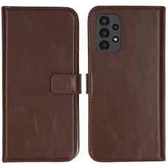 Selencia Echt Leren Bookcase Samsung Galaxy A13 (4G) - Bruin