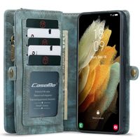 CaseMe Luxe Lederen 2 in 1 Portemonnee Bookcase Samsung Galaxy S21