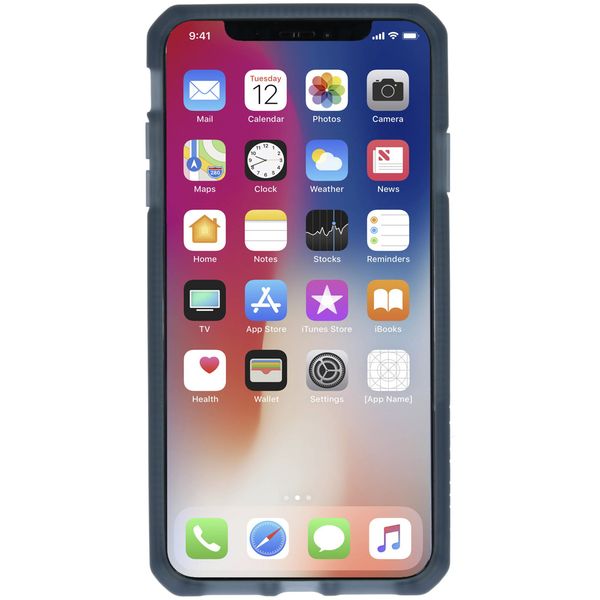 Itskins Hybrid MKII Backcover iPhone Xs Max - Zwart / Transparant