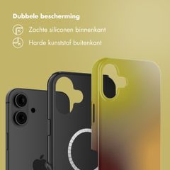 Selencia Vivid Backcover met MagSafe Apple iPhone 16 - Gradient Olive Dust