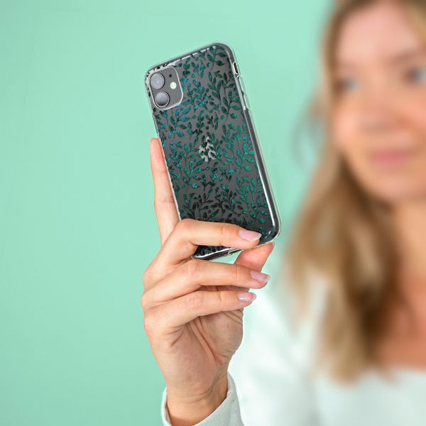 imoshion Design hoesje iPhone 12 (Pro) - Bladeren - Groen