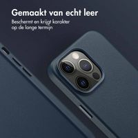 Accezz MagSafe Leather Backcover Apple iPhone 14 Pro Max - Nightfall Blue