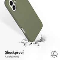 Accezz Liquid Silicone Back Cover with MagSafe Apple iPhone 16 - Cooper Green