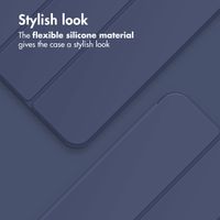 Accezz Smart Silicone Book Case Apple iPad Air 11 inch (2026) M4 / (2025) M3 / (2024) M2 / Air 5 (2022) / Air 4 (2020) - Dark Blue
