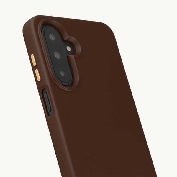 Selencia Rivièra MagSafe Backcover met afneembare haakjes Samsung Galaxy A17 (5G) / (4G) - Choco Brown