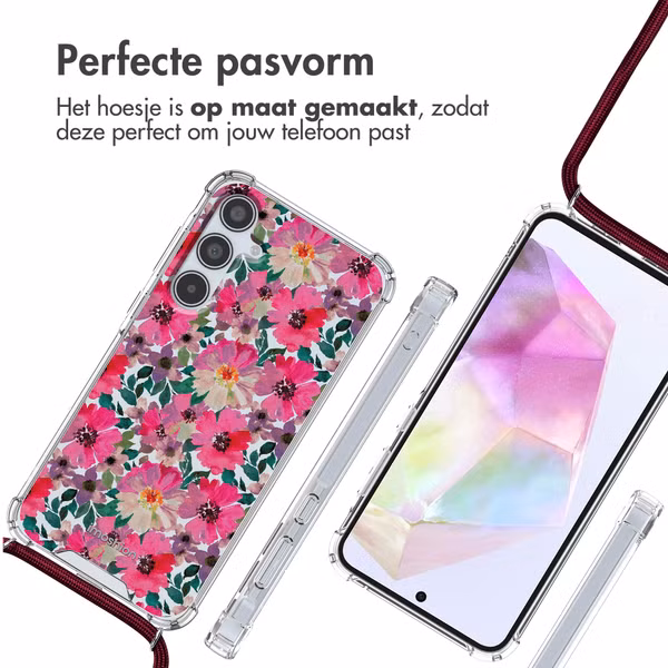 imoshion Design hoesje met koord Samsung Galaxy A35 - Flower Water