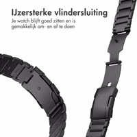 Accezz Mat Titanium bandje  - Garmin 26 mm aansluiting - Zwart