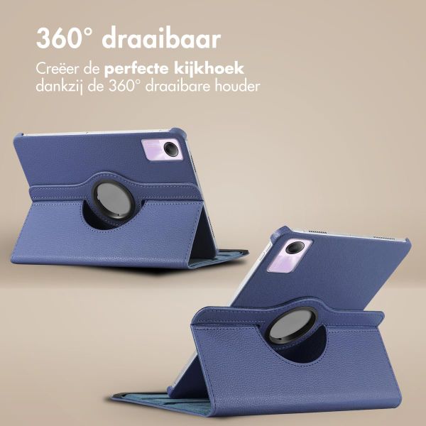 imoshion 360° draaibare Bookcase Xiaomi Redmi Pad SE - Donkerblauw