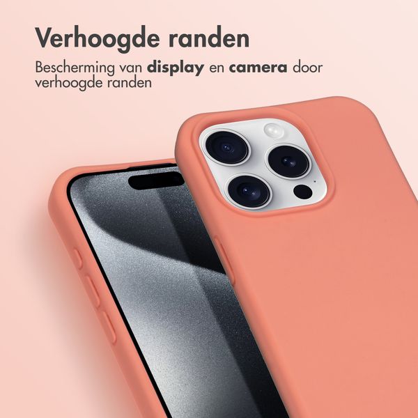 imoshion Color Backcover met afneembaar koord iPhone 15 Pro - Peach