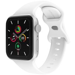 imoshion Siliconen⁺ bandje Apple Watch Series 1 t/m 9 / SE (38/40/41 mm) | Series 10 / 11 (42 mm) - Maat S/M - Wit