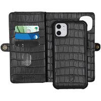 imoshion 2-in-1 Wallet Bookcase iPhone 11 - Black Crocodile