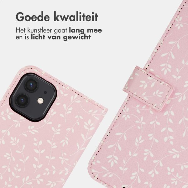 imoshion Design Bookcase Apple iPhone 12 (Pro) - Pink Bazaar Flowers