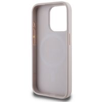 Guess 4G Metal Logo Backcover MagSafe Apple iPhone 15 Pro - Roze