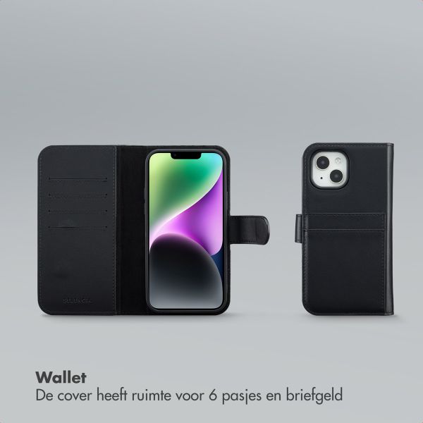 Selencia Olyn Uitneembare Bookcase met MagSafe Apple iPhone 14 / 13 - Zwart