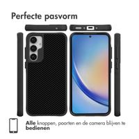 imoshion Rugged Hybrid Carbon Case Samsung Galaxy A35 - Black / Carbon