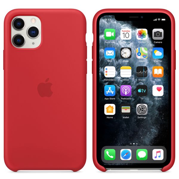 Apple Silicone Backcover Apple iPhone 11 Pro - Red