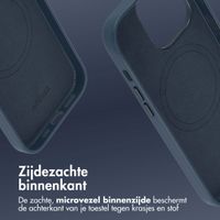 Accezz MagSafe Leather Backcover Apple iPhone 14 Pro - Nightfall Blue