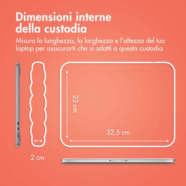 imoshion Puffer Laptop hoes 13-14 inch - Laptopsleeve - Apricot Crush Orange
