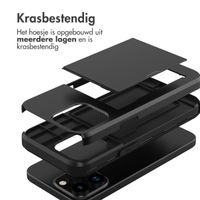 imoshion Backcover met pasjeshouder Apple iPhone 15 Pro Max - Zwart