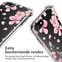 imoshion Design hoesje met koord iPhone SE (2022 / 2020) / 8 / 7 - Bloem - Roze