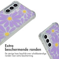 imoshion Design hoesje met koord Samsung Galaxy A56 - Tropical Violet Flowers Connect